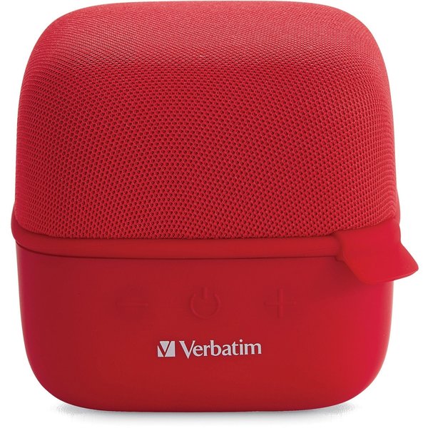 Verbatim Wireless Cube Bluetooth Speaker Red 70225